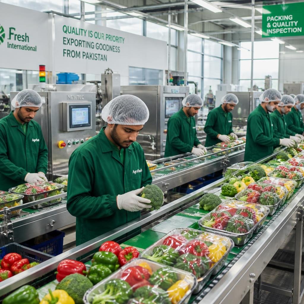 modern food packaging facility for agro exports in Pakistan