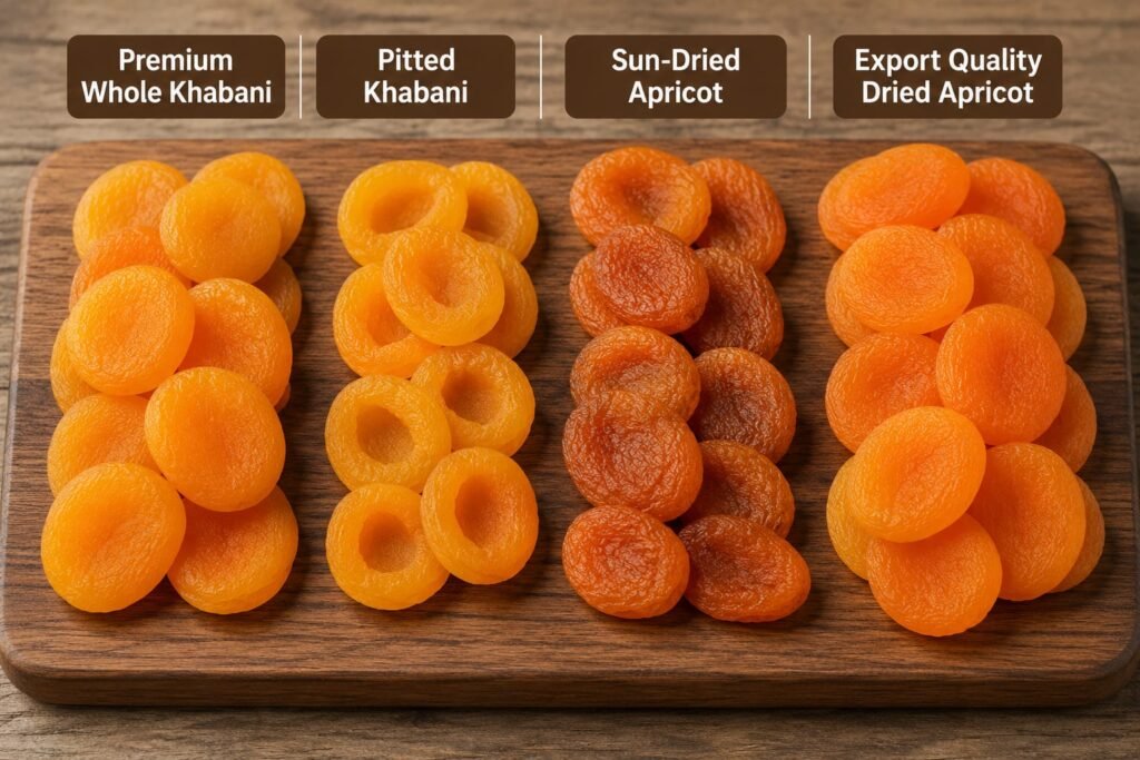 dry apricot grades and quality